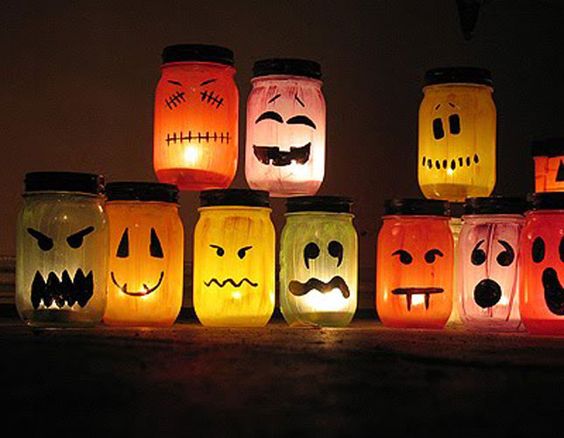 Halloween Arts - Jar Faces