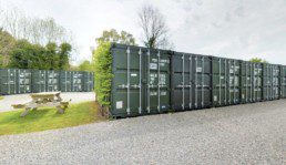 Premium self-storage units outdoor setting