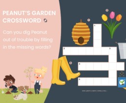 Peanut's garden crossword preview